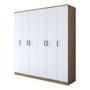 Hanah Home Armario Nogal y Blanco